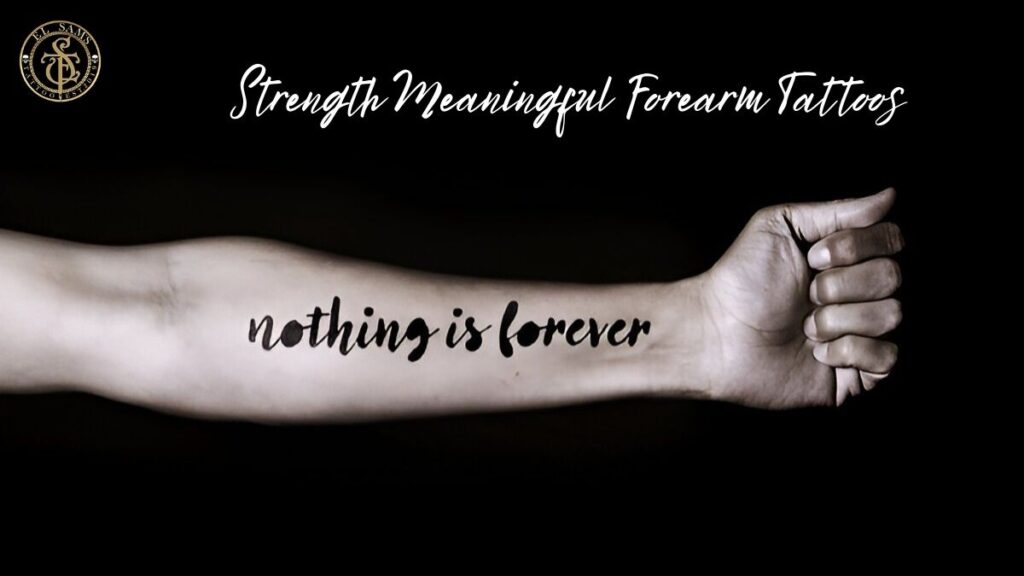 Strength Meaningful Forearm Tattoos